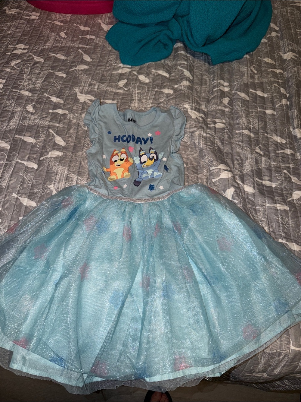 Paw Patrol Light Blue 'Hooray!' Tulle Party Dress